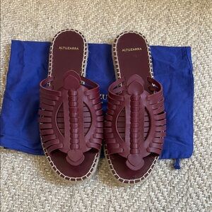 Altuzarra Women's Burgundy Sandals